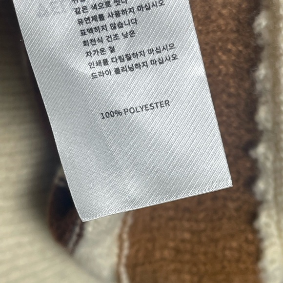 Aelfric Eden | Chunky Knit Striped Oversized Crewneck Grandpa Sweater Neutral - Picture 6 of 9